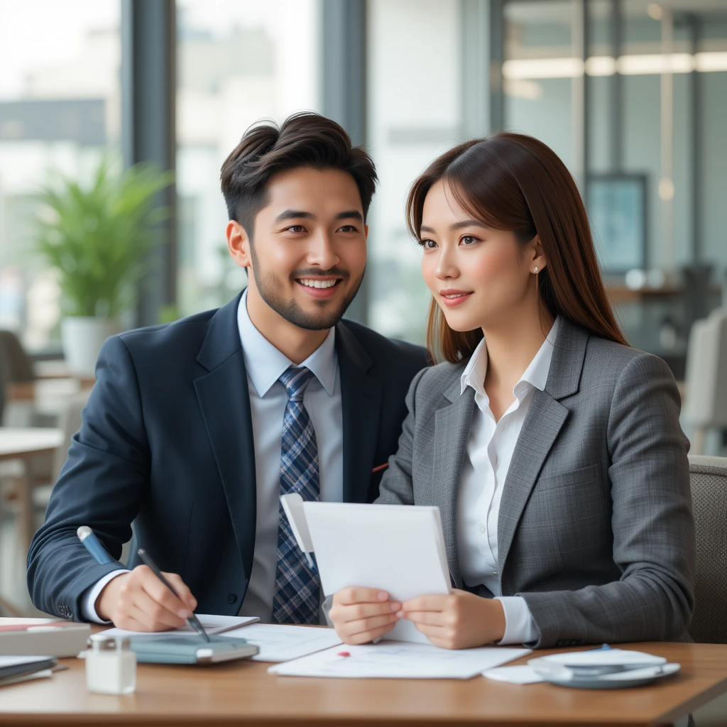 Business Development and Keys to Long-Term Growth & Success "Illustration representing business development, featuring growth charts, handshake, and key icons symbolizing strategies for long-term growth and success."