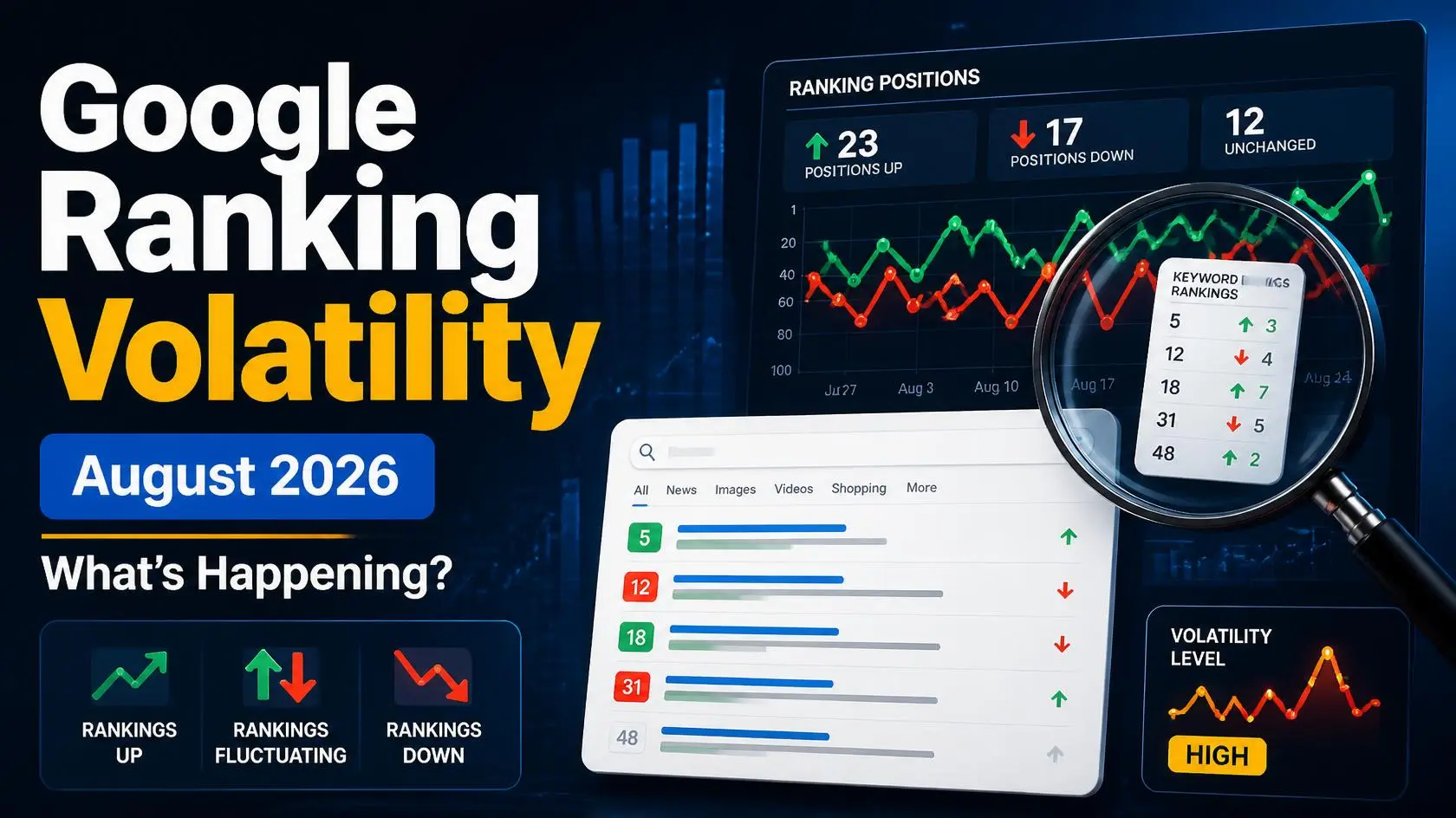 Google Ranking Volatility in August 2026: What's Happening (and Should You Worry?) 2 Google ranking fluctuations in August 2026