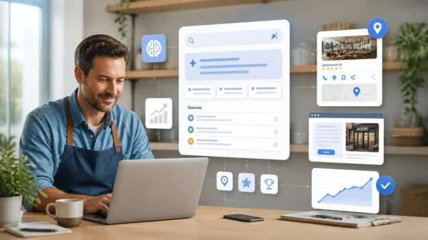 How to Get Your Local Business Cited in Google AI Overviews: 9 SEO Steps for 2026 3 Google Search Console tracking AI Overview visibility for a local business