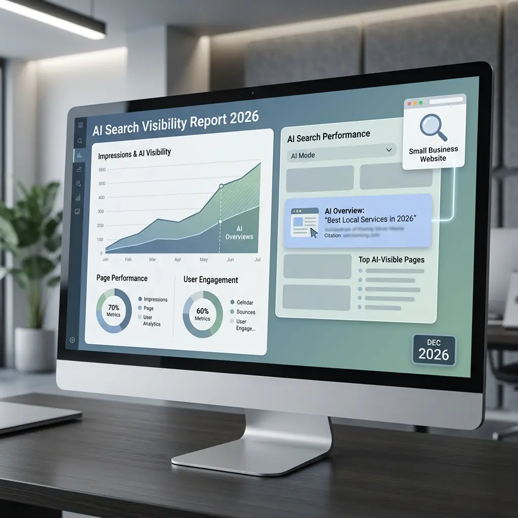 Search Console AI Reports: What Small Websites Actually See in 2026 1 Google Search Console AI reports showing AI search performance for small websites in 2026