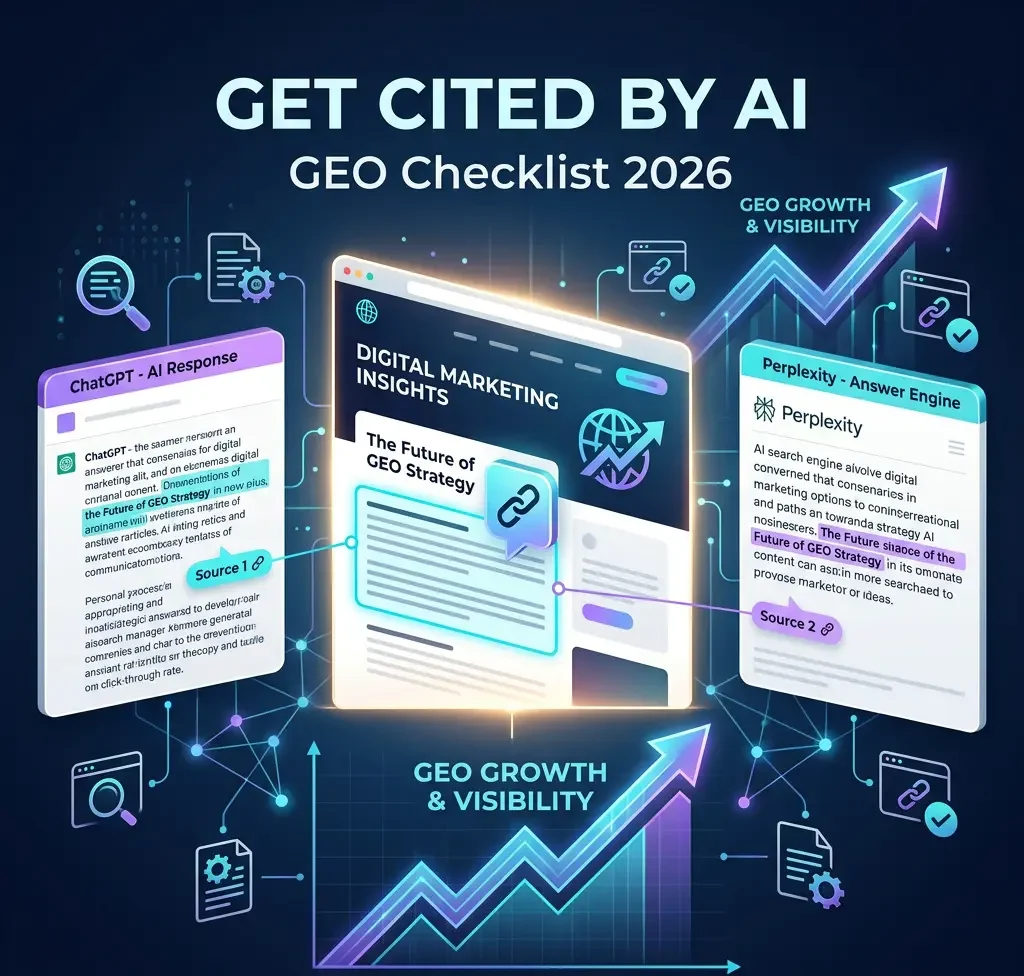 How to Get Cited by ChatGPT and Perplexity: A Practical GEO Checklist for 2026 3 How to get cited by ChatGPT and Perplexity with a GEO checklist
