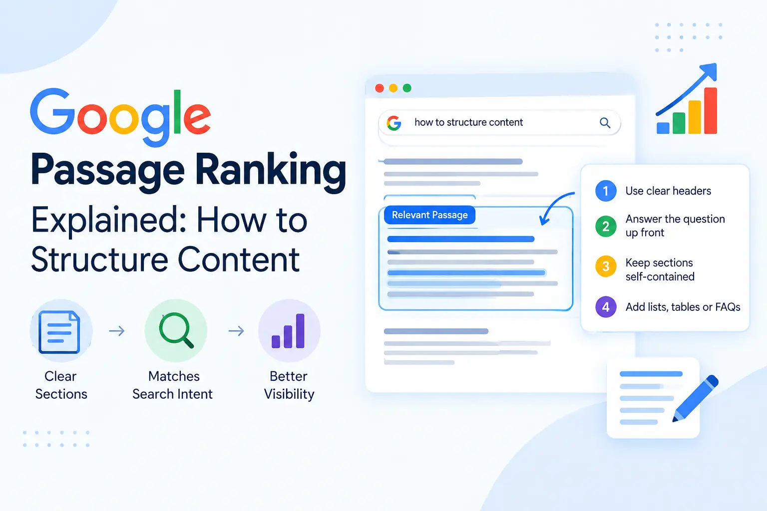 Google Passage Ranking in 2026: How to Structure Content for Better Search Visibility 1 Google passage ranking and content structure for better search visibility