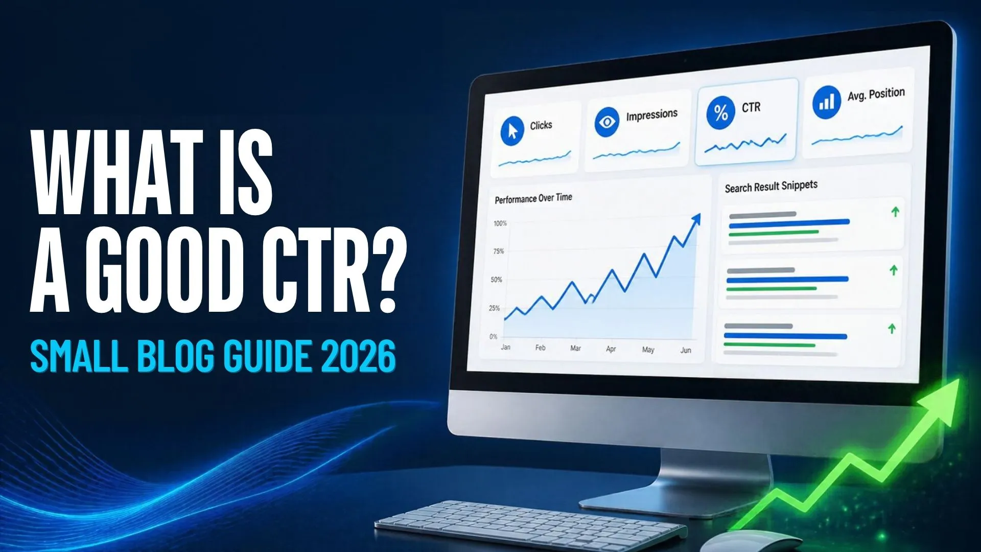 What Is a Good CTR for a Small Blog? (2026 Guide) 2 Graph showing a good CTR for a small blog in Google Search Console